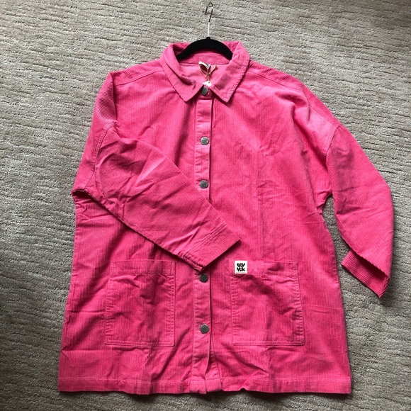 NWT Lucy & Yak Kathy Corduroy Jacket - Pink - Picture 4 of 7
